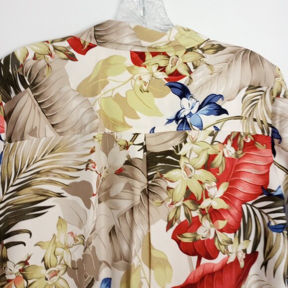 Tommy Bahama Tropical Floral Silk Button Front Shirt - Picture 9 of 11